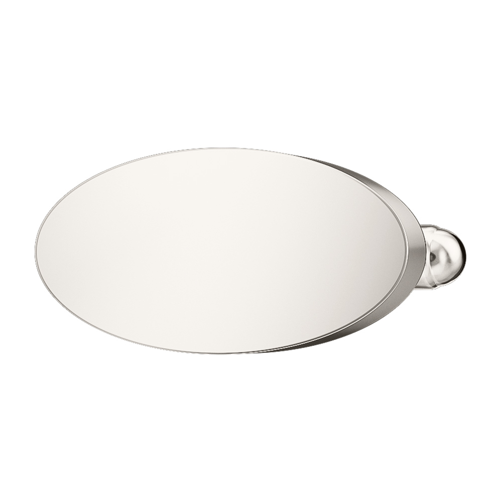 Silver Plated Oval Cufflinks