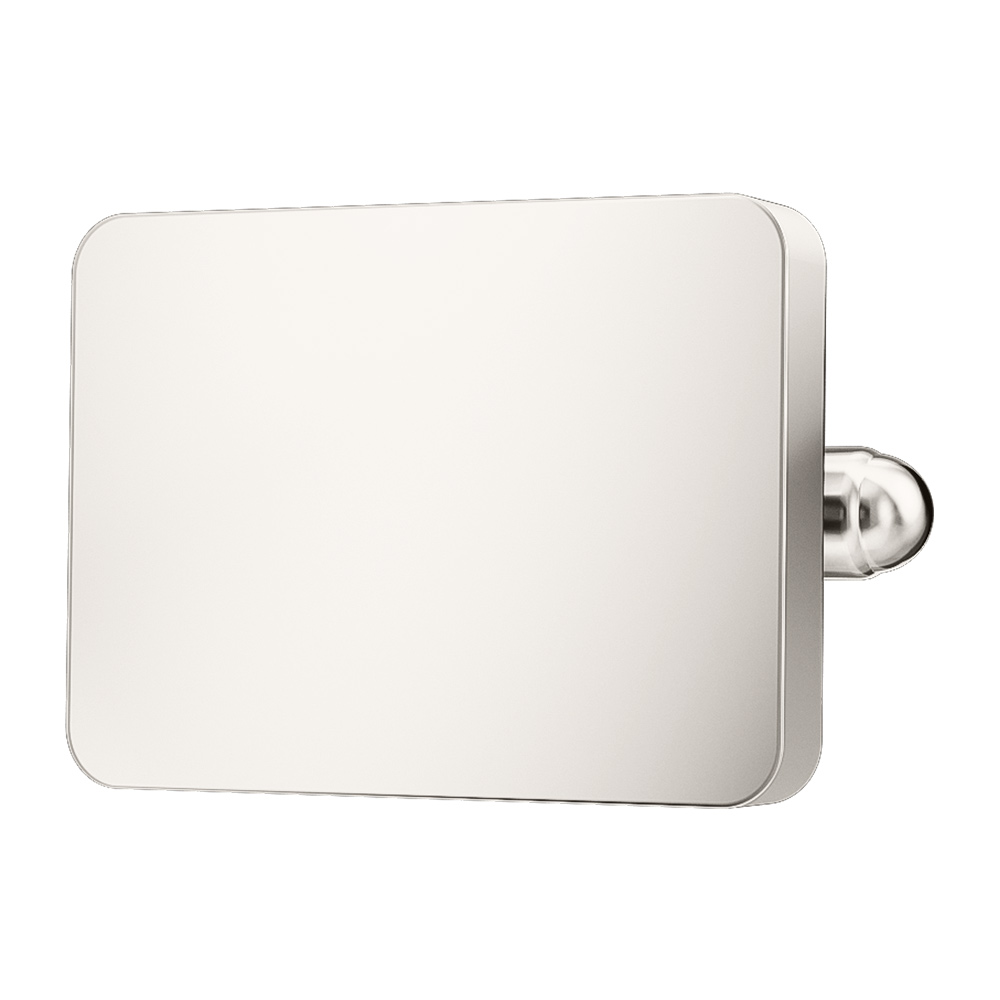 Silver Plated Rectangle Cufflinks