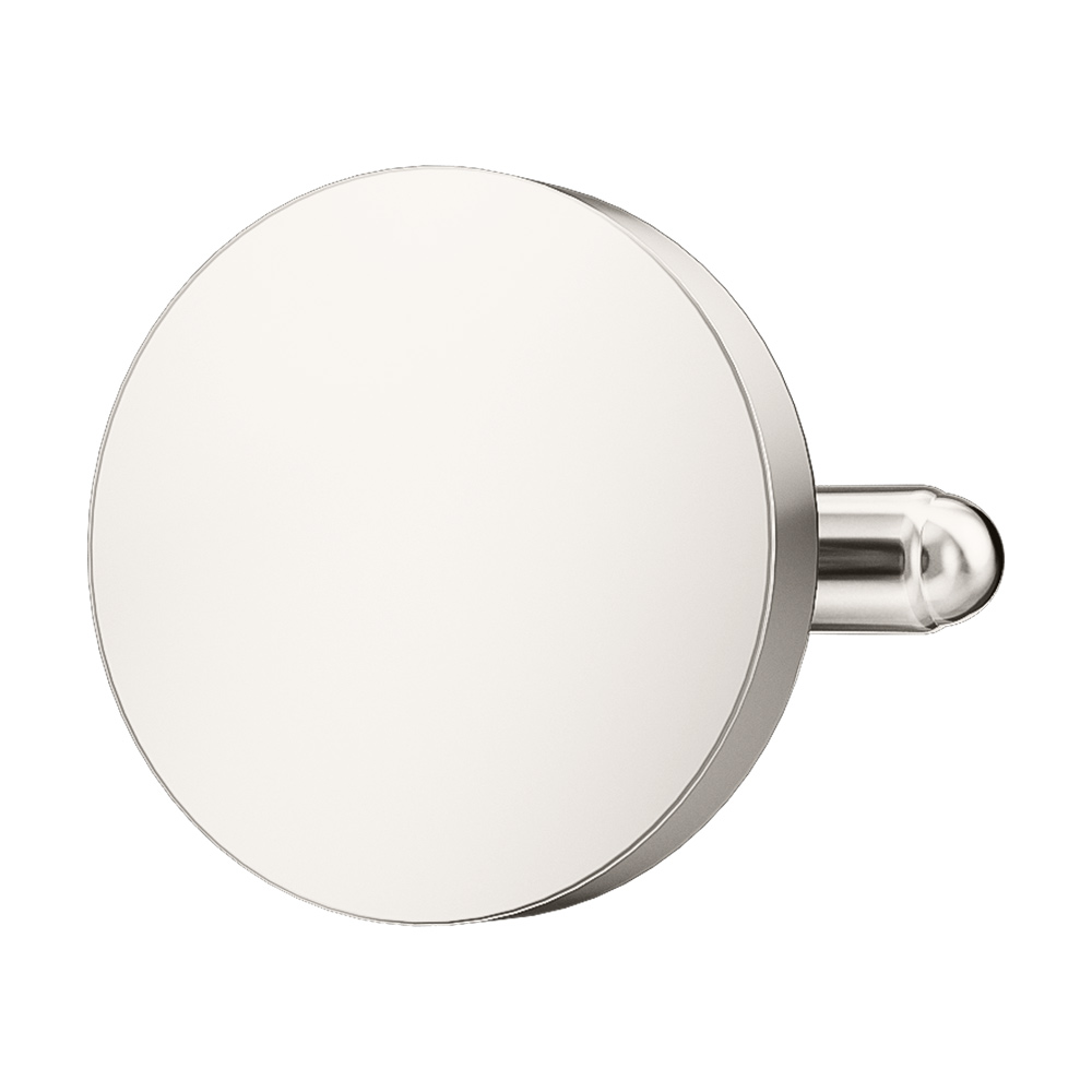 Silver Plated Round Cufflinks
