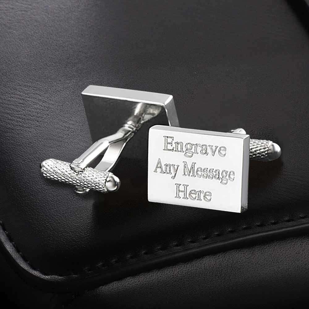Silver Rectangle Cufflinks