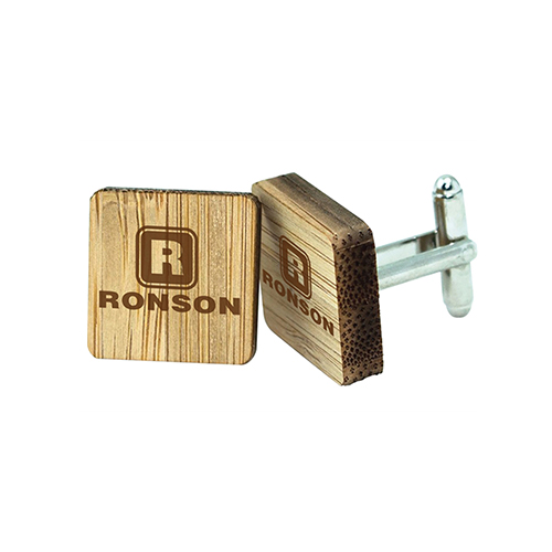 Square Wooden Cufflinks