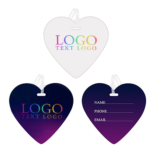 Heart-shaped Luggage Tags with Strap