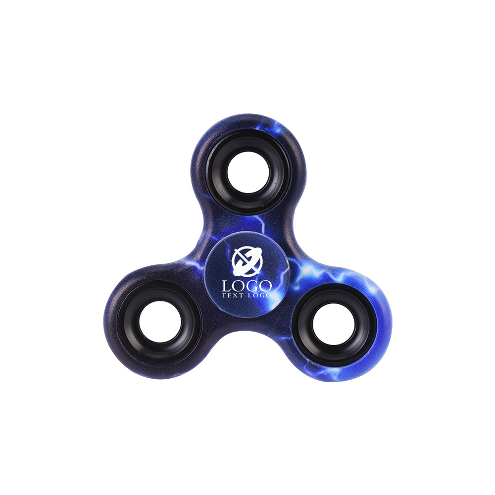 Blue Custom Classic Hand Finger Spinner with Logo Blue Custom Classic Hand Finger Spinner with Logo