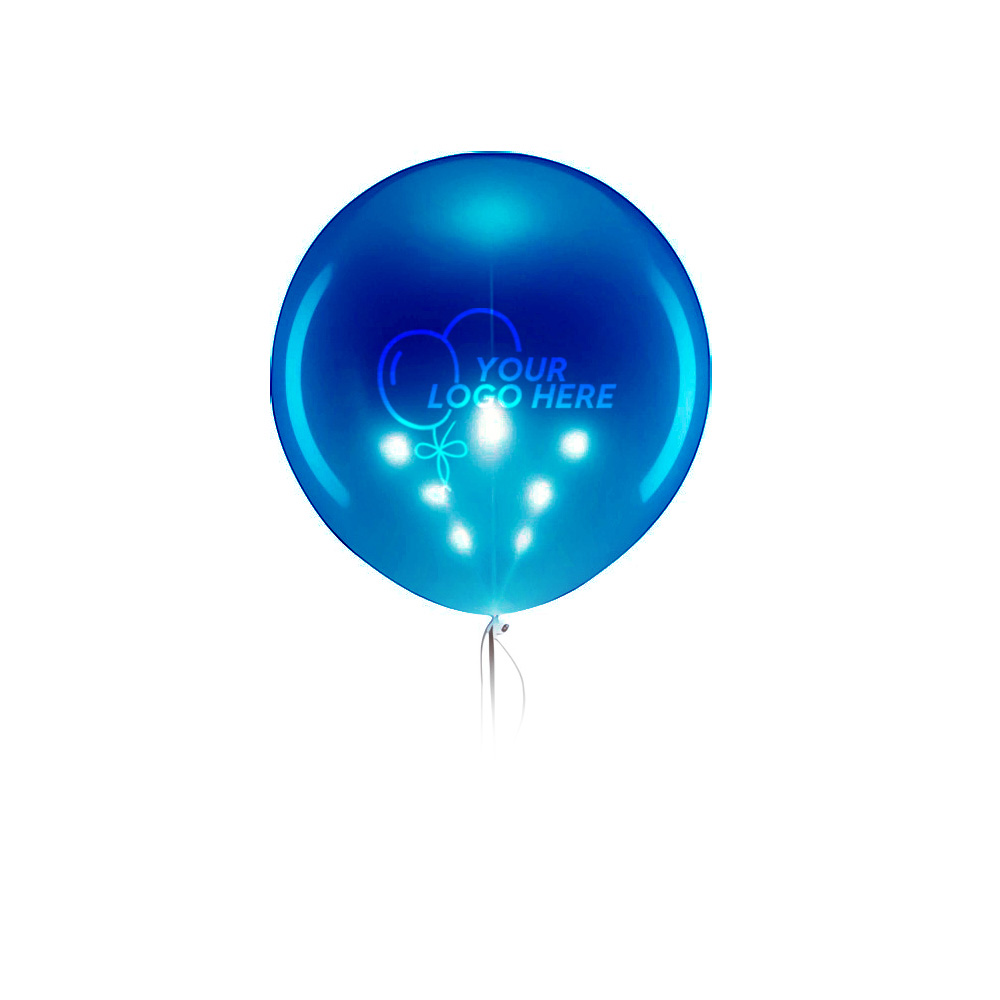 Custom Super Thick Latex LED Light-Up Balloon Blue Custom Super Thick Latex LED Light-Up Balloon Blue