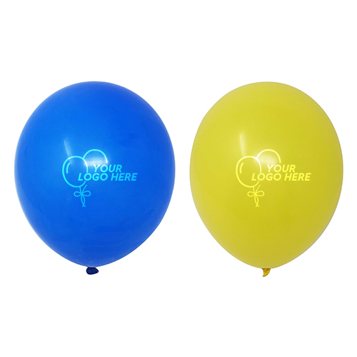 Customizable 12" Latex Imprinted Helium Balloon