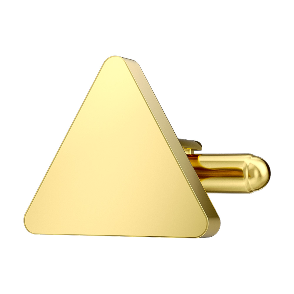 Gold Plated Triangle Cufflinks