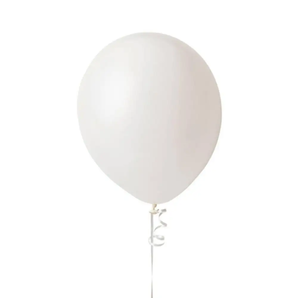 Personalized 10 Inch Latex Party Balloons White