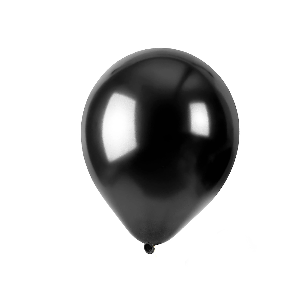 Personalized Crystal Imprint Latex Balloon Black