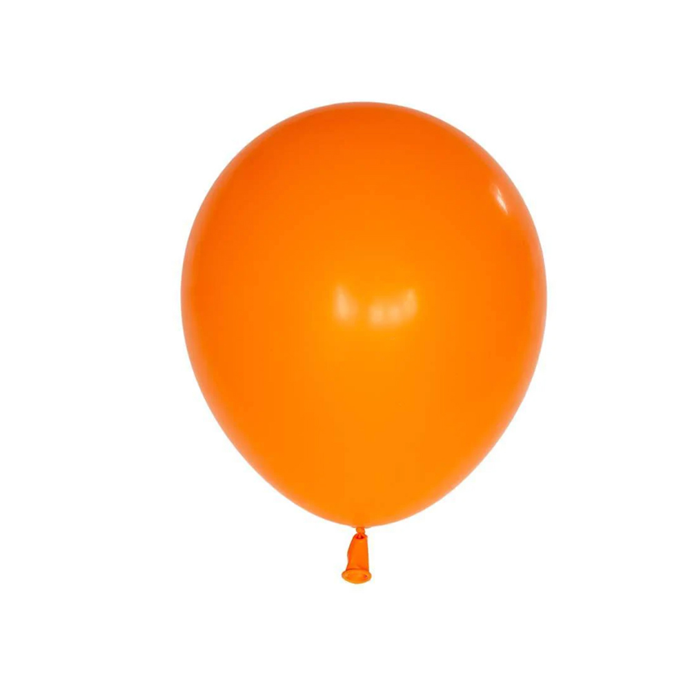 Personalized Crystal Imprint Latex Balloon Orange