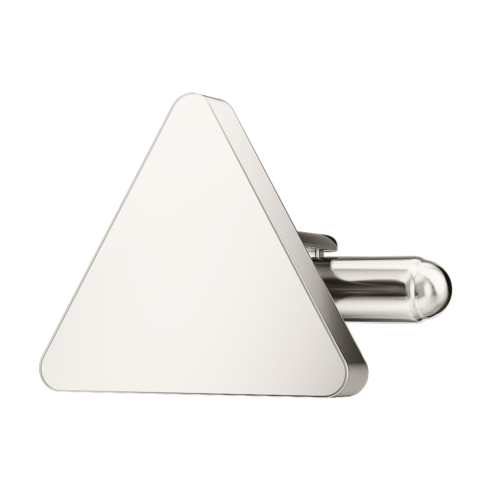 Silver Plated Triangle Cufflinks
