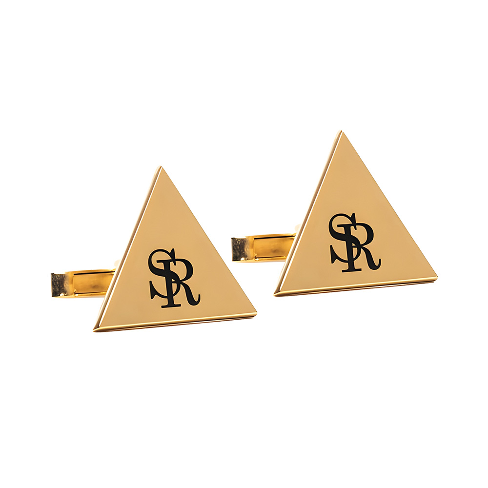 Triangle Engraved Cufflinks