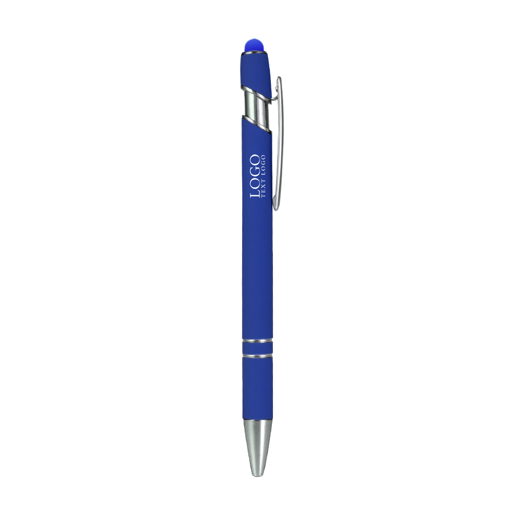Metal Ballpoint Pen with Stylus Tip royal blue