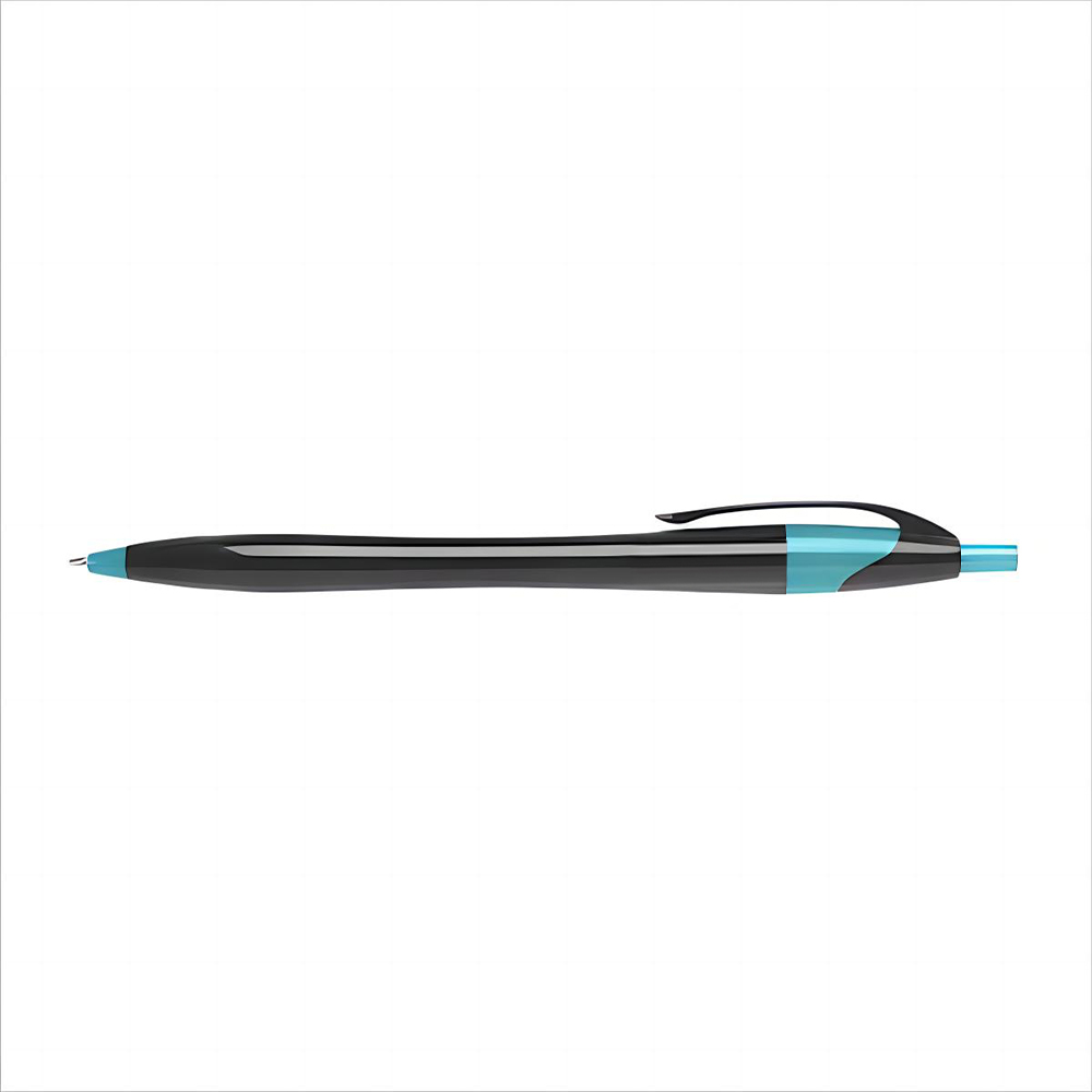 Blue Custom Midnight Plastic Ballpoint Pens