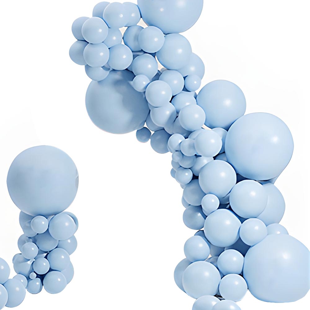 Blue Yellow Birthday Party Balloons Decorations Set