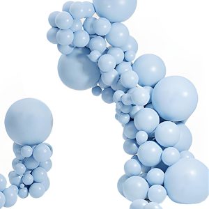 Blue Yellow Birthday Party Balloons Decorations Set