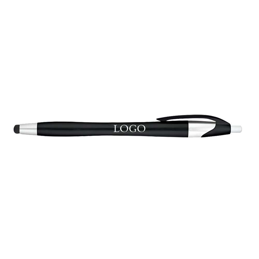 Black Custom Matte Color Stylus Ballpoint Pen with Logo