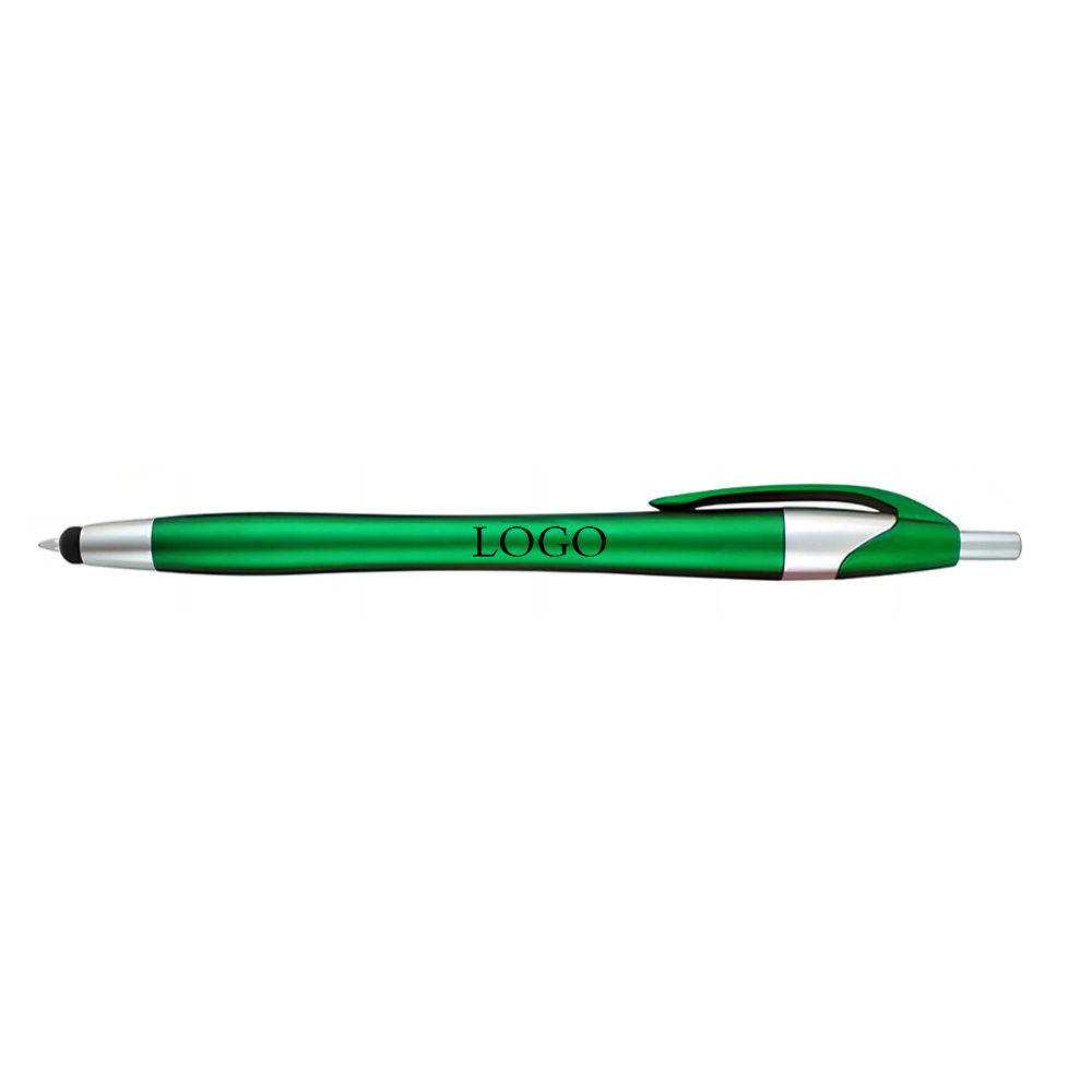 Green Custom Matte Color Stylus Ballpoint Pen with Logo