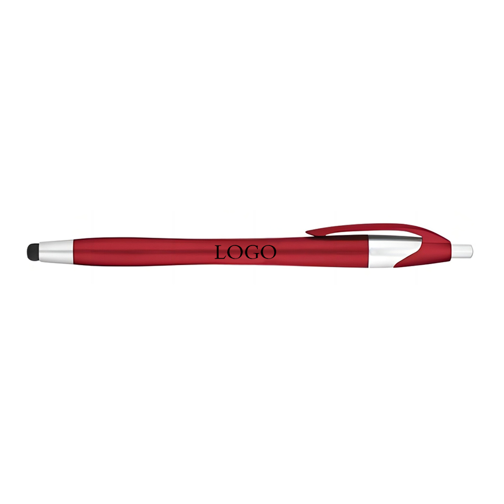Red Custom Matte Color Stylus Ballpoint Pen with Logo