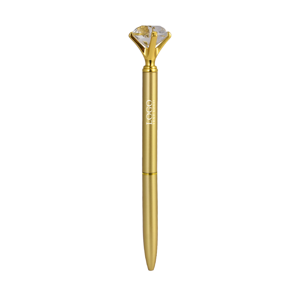 Gold Crystal Diamond Ballpoint Pens Twist Pens with Logo