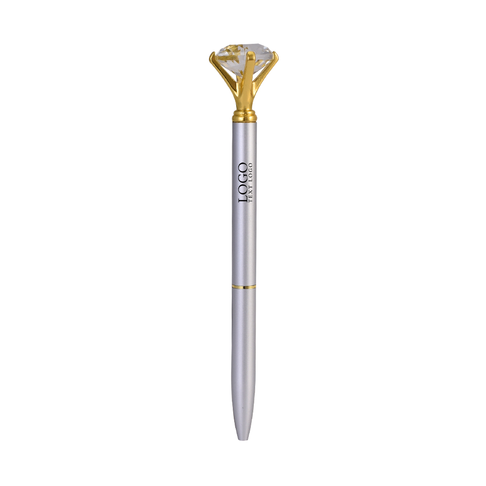 Sliver Gold Crystal Diamond Ballpoint Pens Twist Pens with Logo