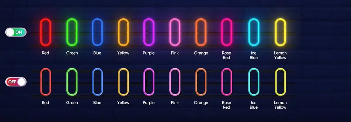 Colored Jacket Neon Signs Custom