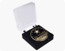 Plastic Box Lapel Pin with Plastic Box