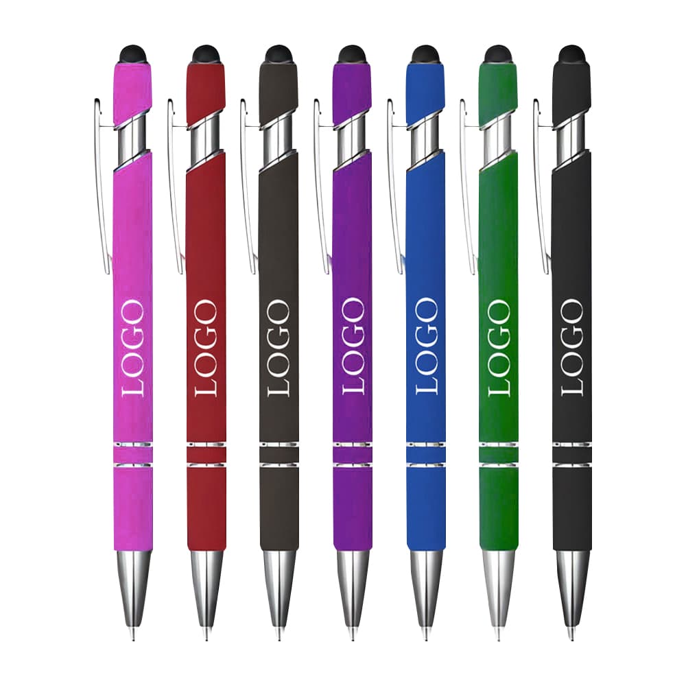 Custom Promotional Plastic Pens with Stylus