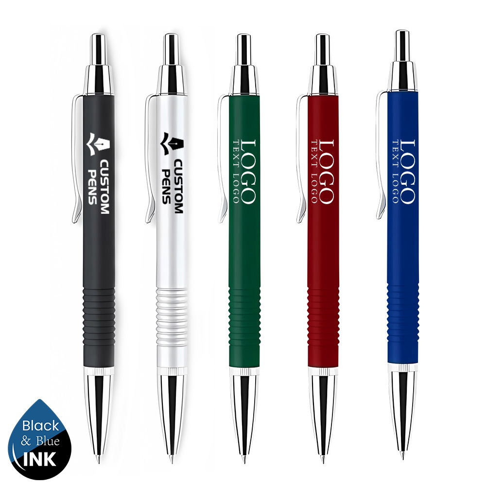 ALL Click Action Brass Ballpoint Pen With Chrome Clip