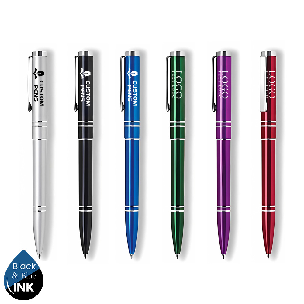 ALL Twist Action Aluminum Ballpoint Pen With Colorful 