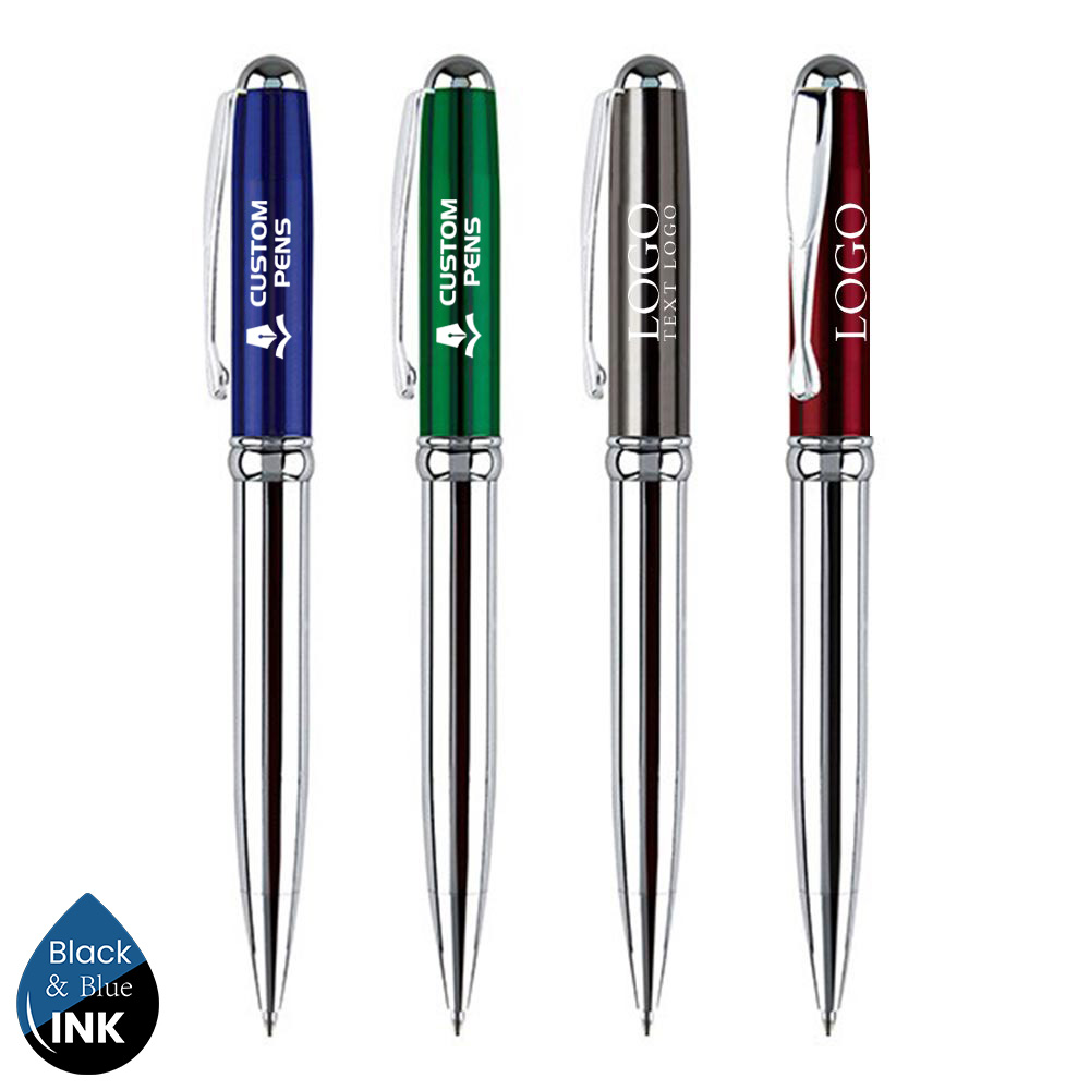 Custom Twist Action Brass Metal Constructed Pen Logo