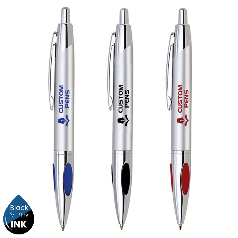 Personalized Click Action Brass Ballpoint Pen Logo