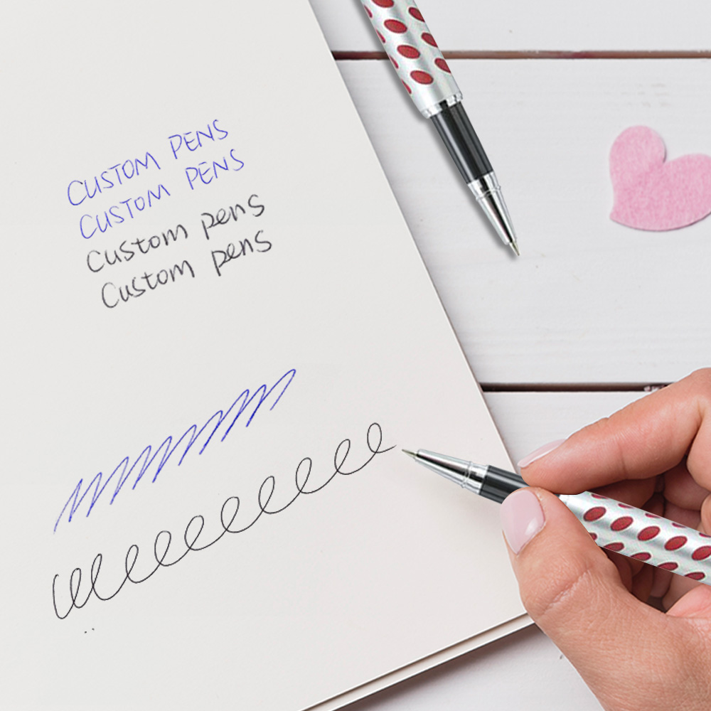 Personalized Solid Brass Metal Ballpoint Pen writing