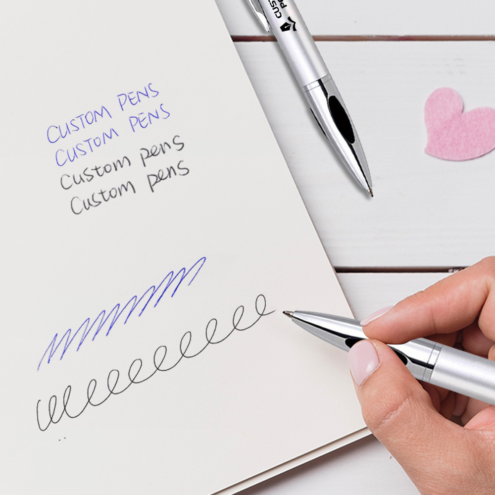 Personalized Twist Action Brass Ballpoint Pens writing