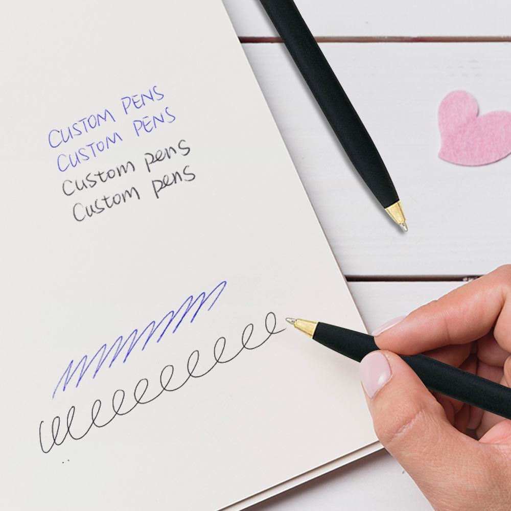 Promotional Twist Action Pen with brass barrel writing