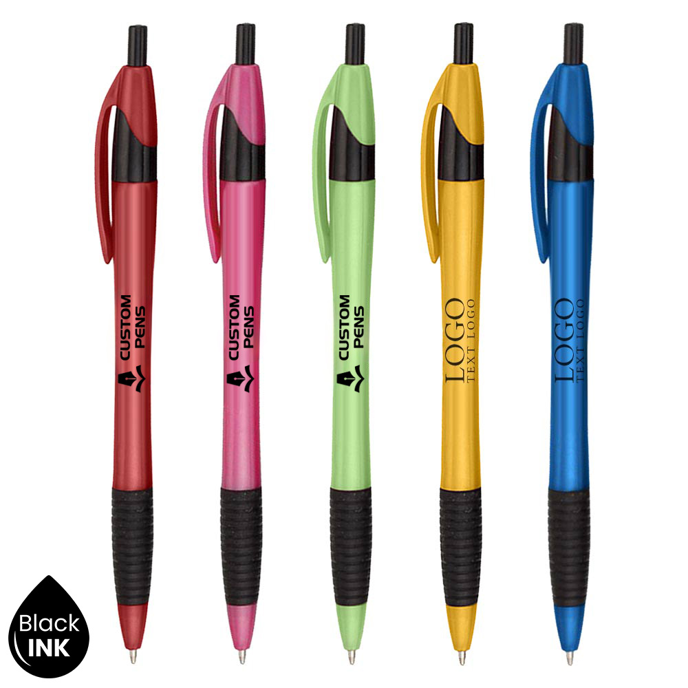 The Gripped Slimster Click Action Pen With Logo