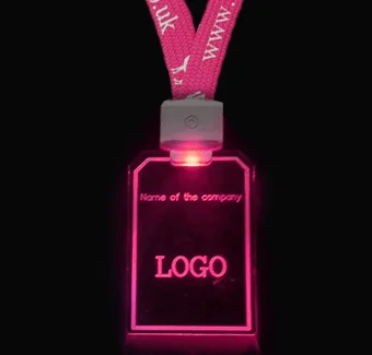 Rørformede nøglesnore med lysende kort