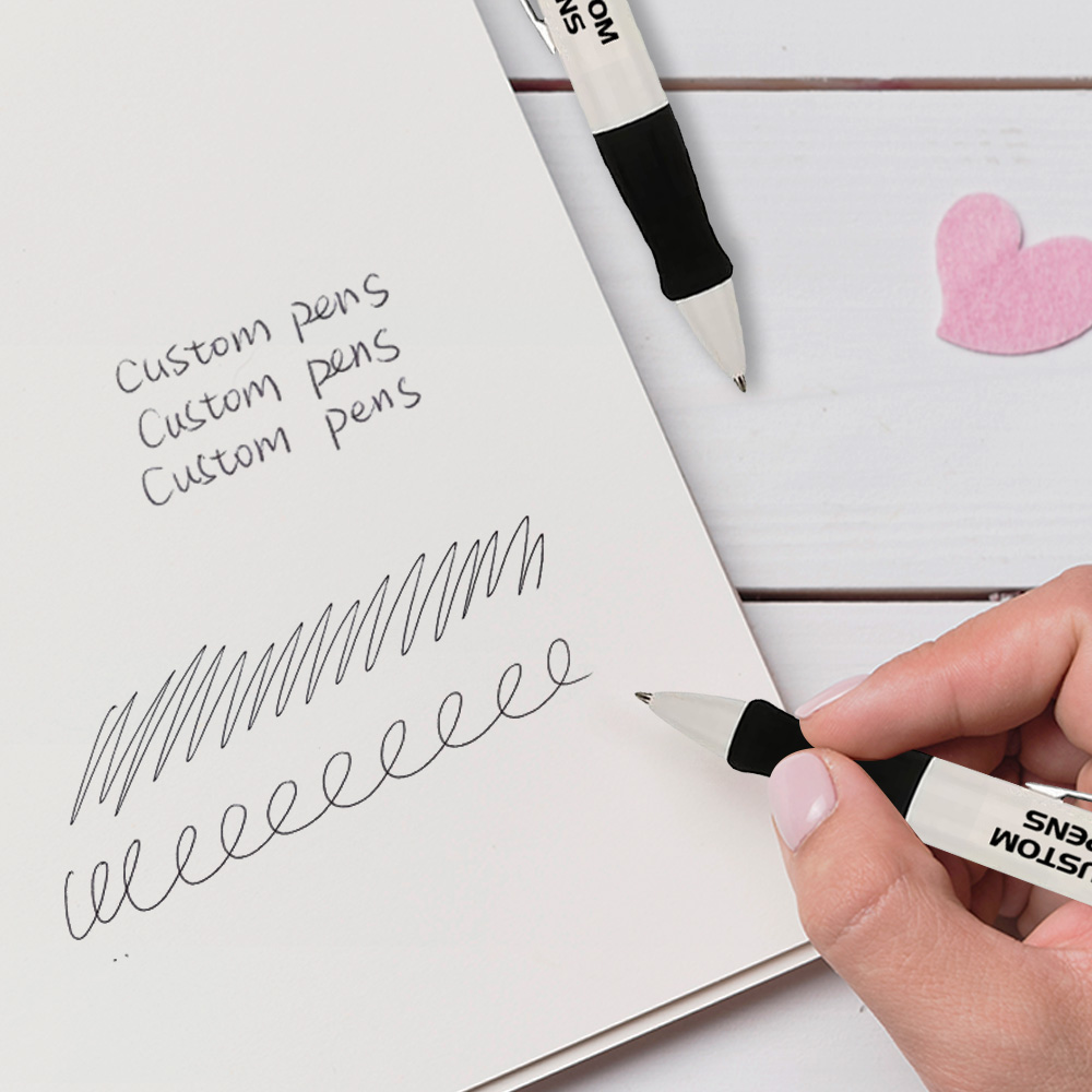 2 in 1 Customized Pen Combo With Sanitizer writing 