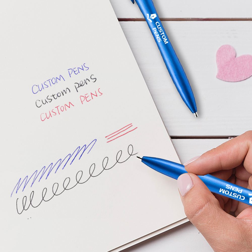 Custom Multi-Functional Slimster Plastic Pen with Logo writing 