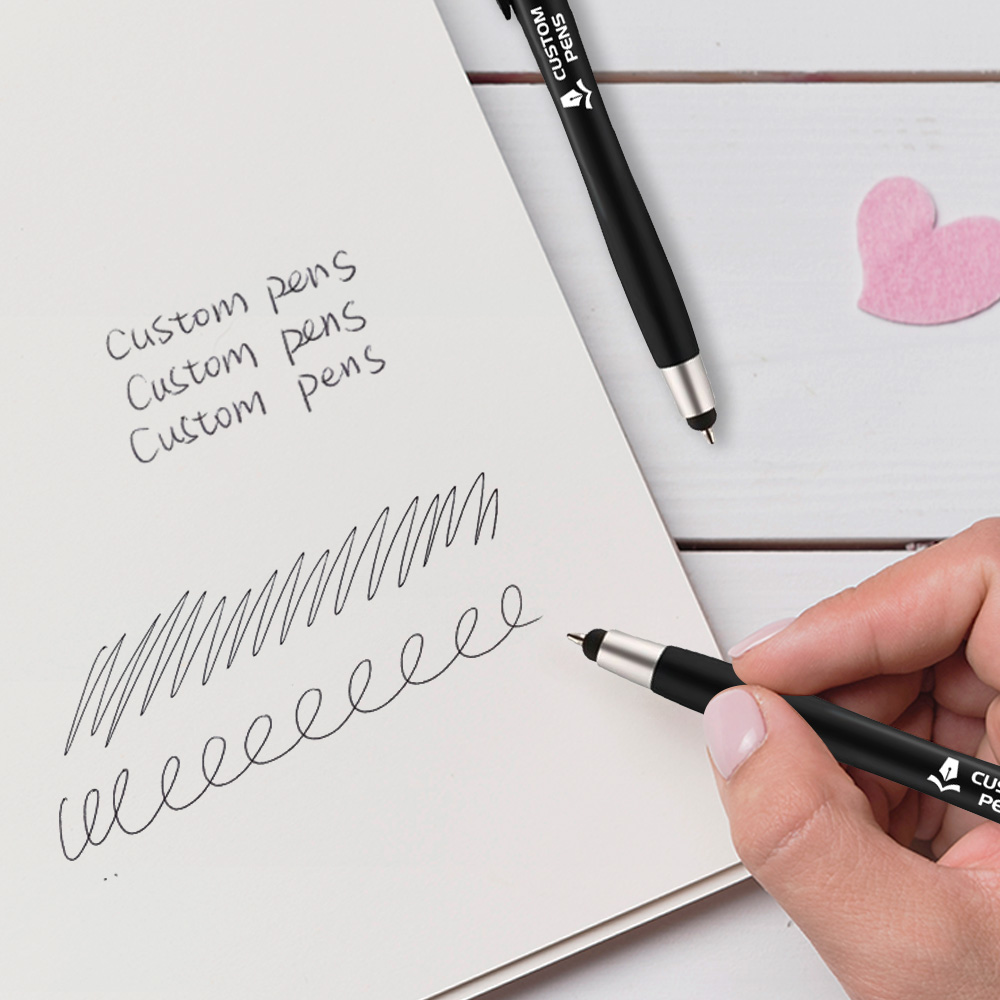 Custom Retractable Stylus Pen With Your Logo writing 