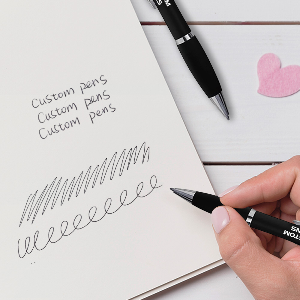 Custom Write Twist Action Plastic Pen writing 