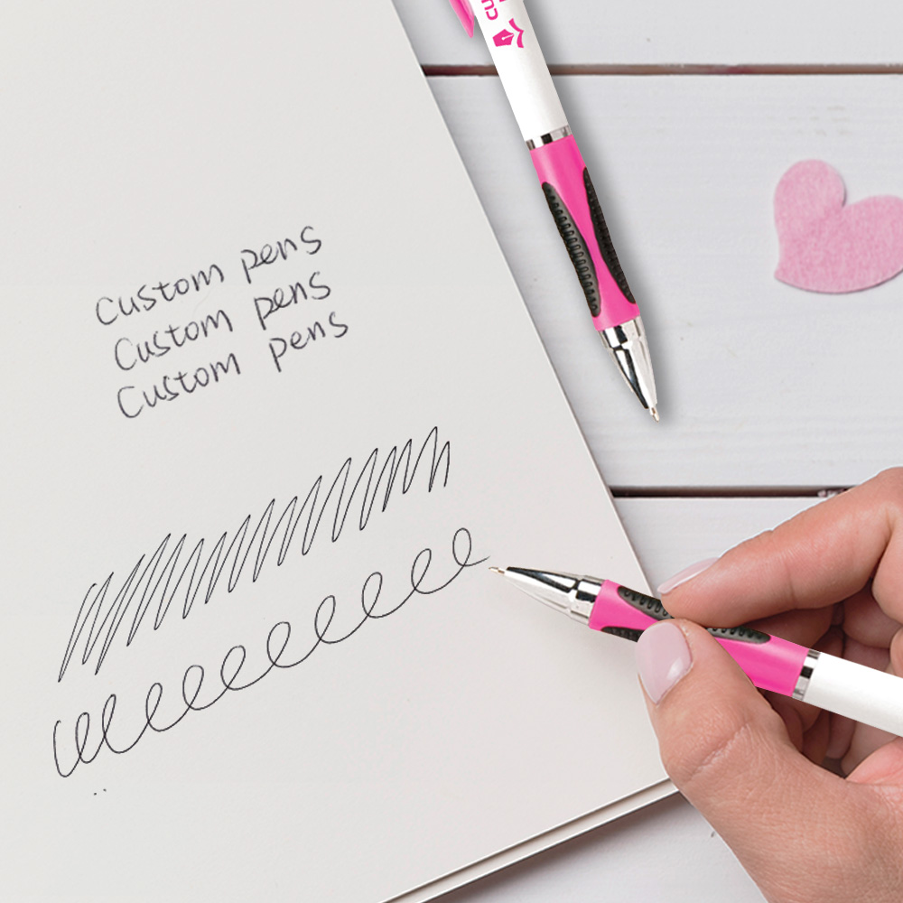 Branded Sprite Ballpoint Pen writing 