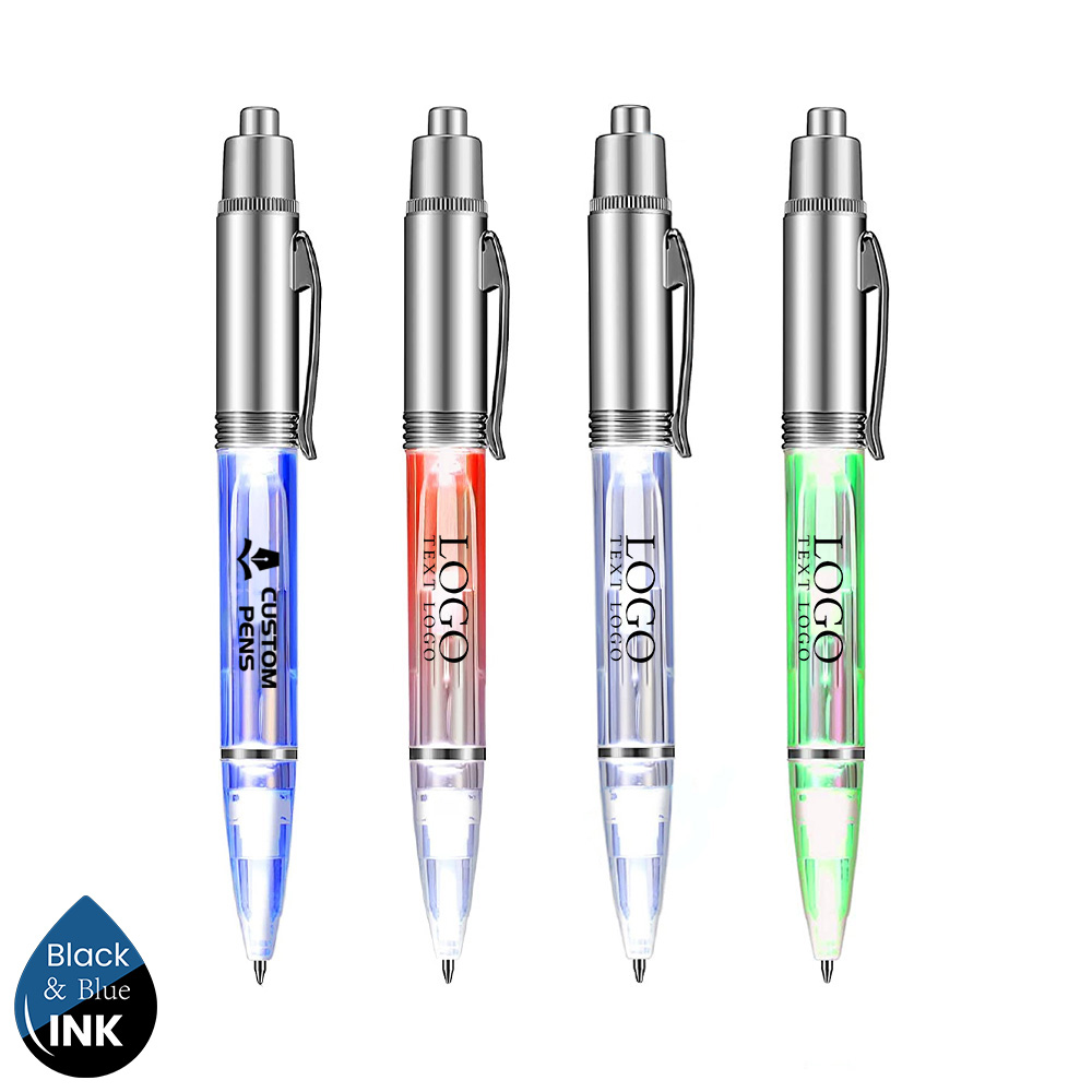 Led Light Ballpoint Pen Colorful Lights
