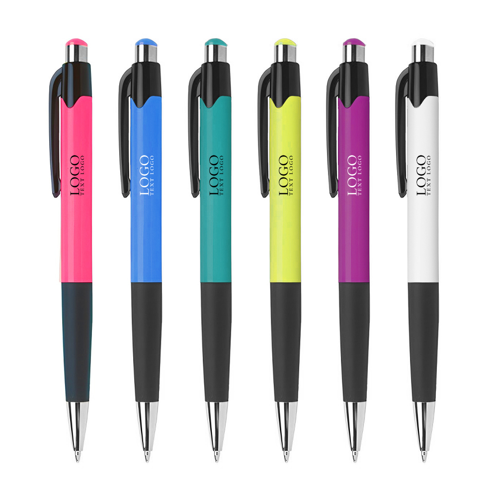 Mardi Gras Ballpoint Click Action Pen Multi Color