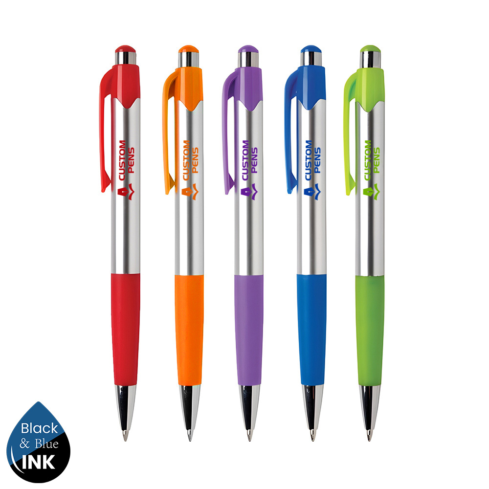 Mardi Gras Chrome Ballpoint Pen Multi Color