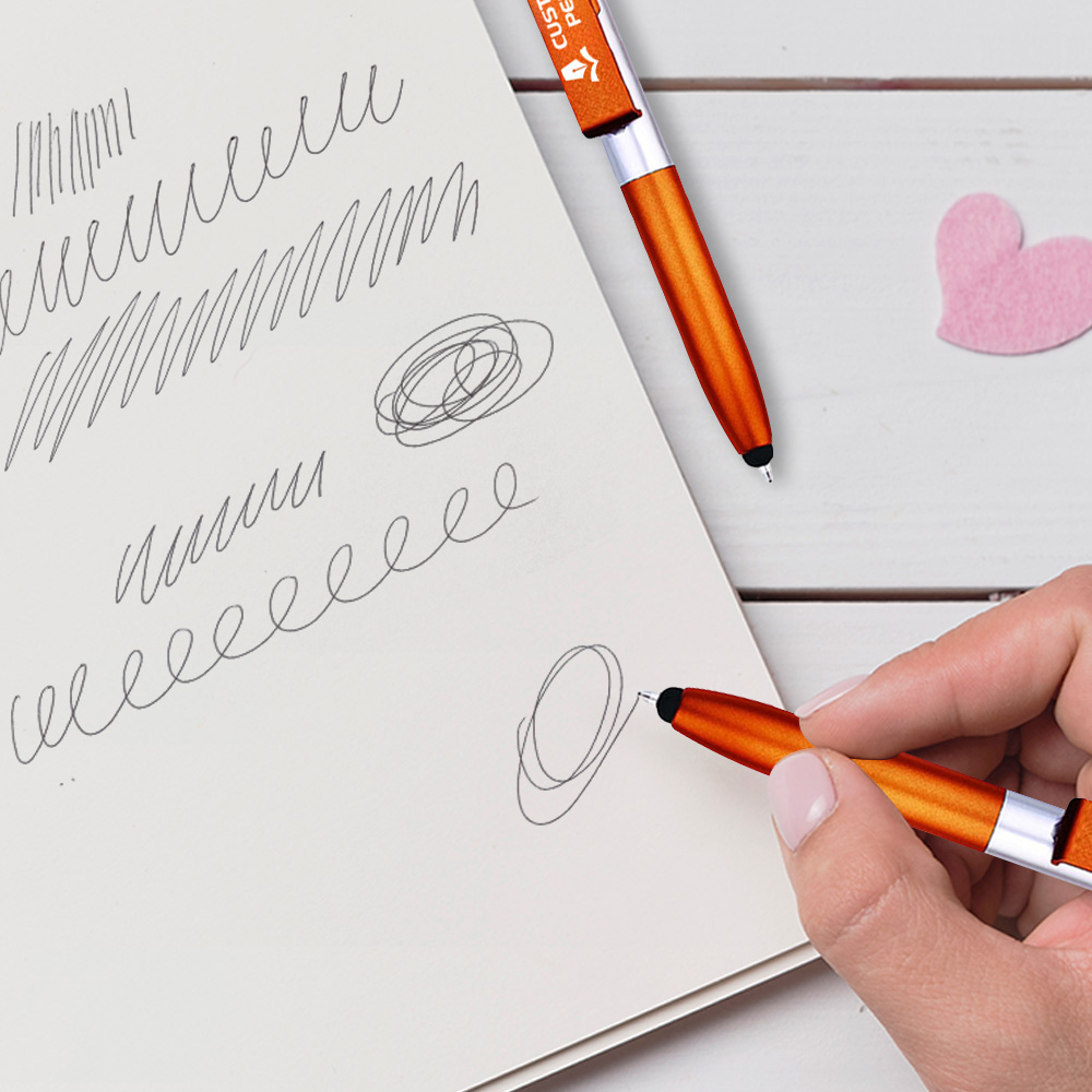 Promo 4 in 1 Touch Screen Capacitive Ballpoint Pen writing 