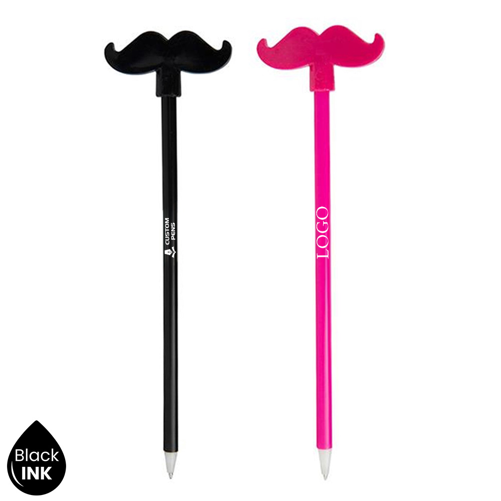 Promo Plastic Moustache Pens Group
