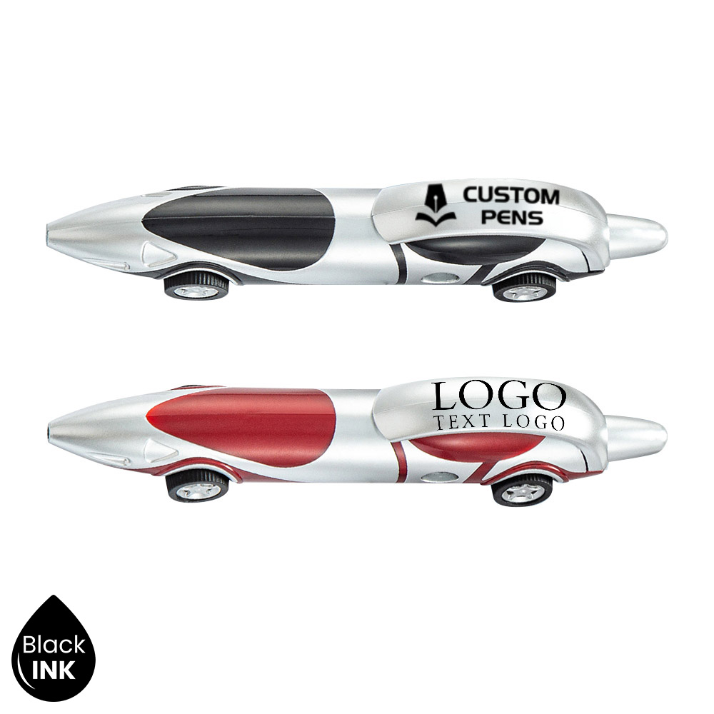 Promo Race Car Ballpoint Clicker Pen Group