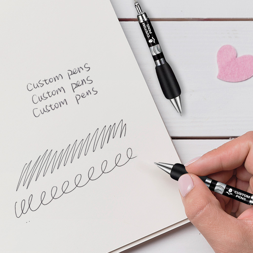 Promo Retractable Badge Pen W Reel writing 