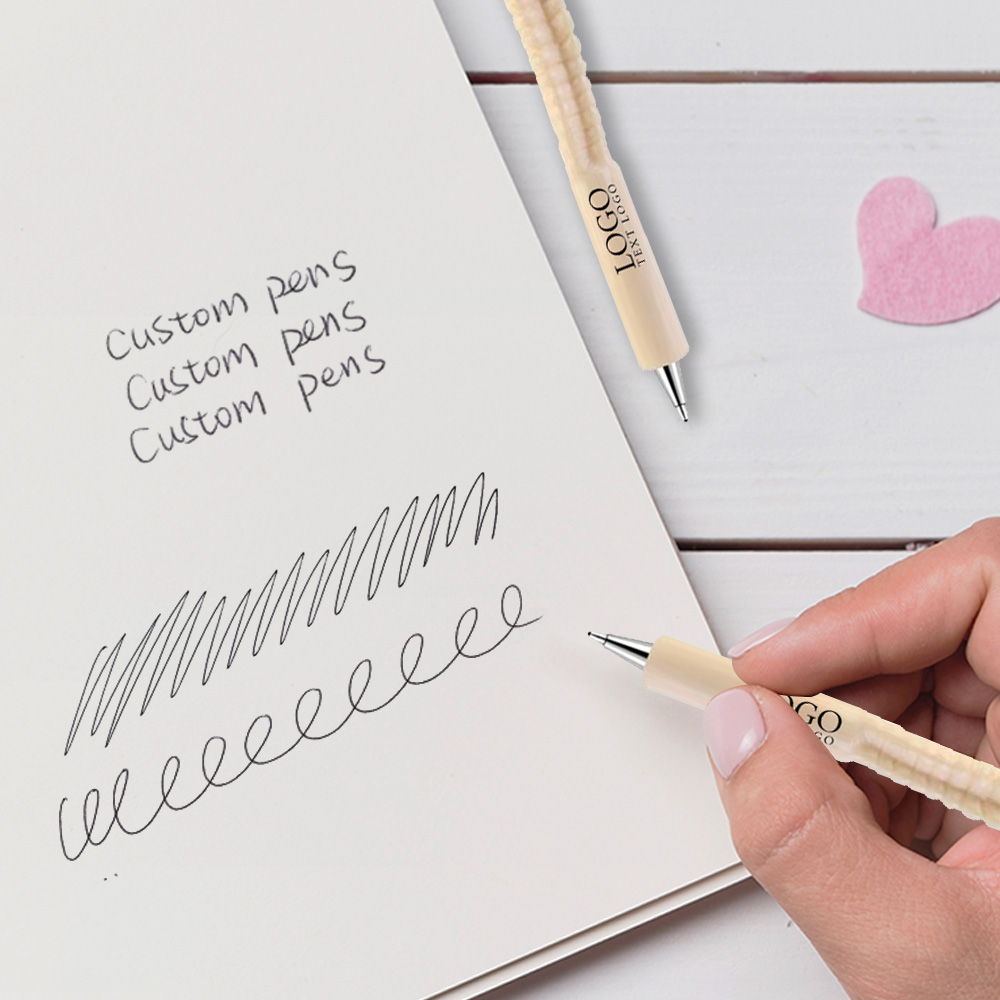 Promo Spine Shape Ballpoint Pen writing 