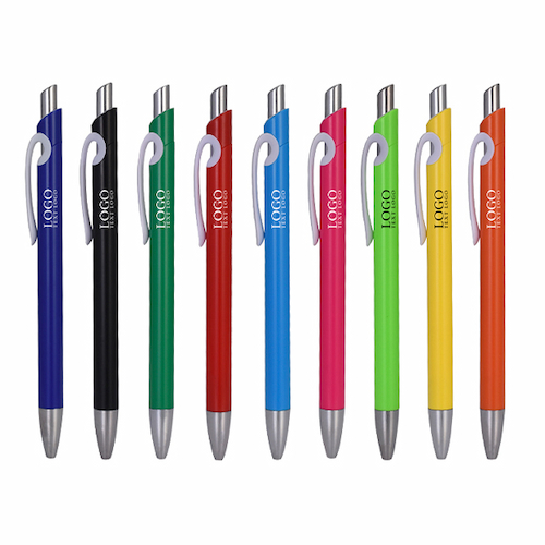 Solid Plastic Ballpoint Click Pen